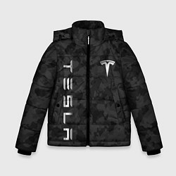 Куртка зимняя для мальчика ТЕСЛА - ЧЕРНЫЙ КАМУФЛЯЖ, цвет: 3D-светло-серый