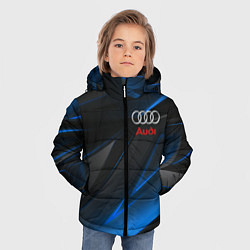 Куртка зимняя для мальчика AUDI NEON STRIPES GEOMETRY LINE, цвет: 3D-светло-серый — фото 2