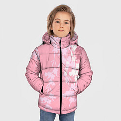 Куртка зимняя для мальчика Цветущая ива, цвет: 3D-черный — фото 2