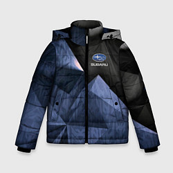 Куртка зимняя для мальчика Subaru субару спорт, цвет: 3D-светло-серый