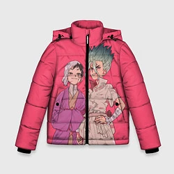 Куртка зимняя для мальчика Ген и Сэнку, цвет: 3D-красный