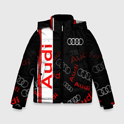 Куртка зимняя для мальчика Ауди audi sport, цвет: 3D-красный