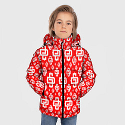 Куртка зимняя для мальчика Red Pattern Dope Camo Dope Street Market Спина, цвет: 3D-красный — фото 2