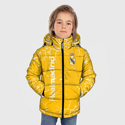Куртка зимняя для мальчика Реал мадрид, цвет: 3D-светло-серый — фото 2
