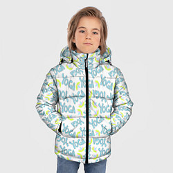 Куртка зимняя для мальчика YOGA лотос, цвет: 3D-черный — фото 2
