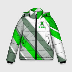 Куртка зимняя для мальчика Skoda: Sport, цвет: 3D-светло-серый