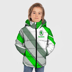 Куртка зимняя для мальчика Skoda: Sport, цвет: 3D-светло-серый — фото 2