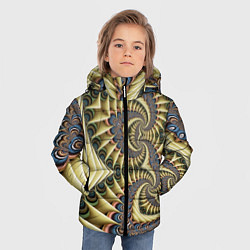 Куртка зимняя для мальчика Designer pattern, цвет: 3D-черный — фото 2
