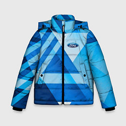 Куртка зимняя для мальчика Ford abstraction, цвет: 3D-черный