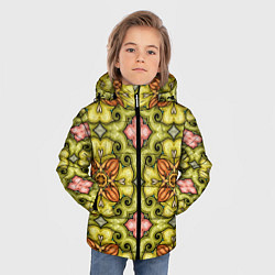 Куртка зимняя для мальчика Калейдоскоп элементы текстура, цвет: 3D-светло-серый — фото 2