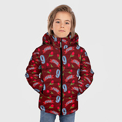 Куртка зимняя для мальчика 9 мая, красная лента и тюльпаны, цвет: 3D-красный — фото 2
