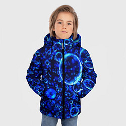 Куртка зимняя для мальчика Пузыри воздуха в воде Pattern, цвет: 3D-светло-серый — фото 2