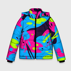 Куртка зимняя для мальчика Color abstract pattern Summer, цвет: 3D-красный
