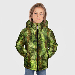 Куртка зимняя для мальчика Пиксельный камуфляж Шерхан Лес, цвет: 3D-красный — фото 2