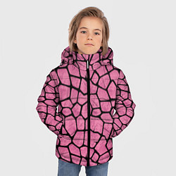 Куртка зимняя для мальчика Шерсть розового жирафа, цвет: 3D-красный — фото 2