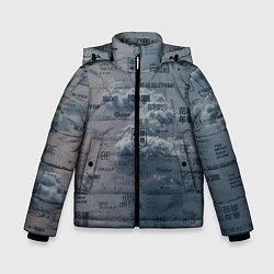 Куртка зимняя для мальчика BTS Дискография, цвет: 3D-черный
