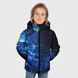 Куртка зимняя для мальчика Трехмерные кубы, цвет: 3D-красный — фото 2