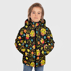 Куртка зимняя для мальчика Мелкая хохлома, цвет: 3D-светло-серый — фото 2