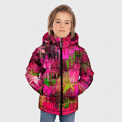 Куртка зимняя для мальчика ЦВЕТОВАЯ АБСТРАКЦИЯ COLOR ABSTRACTION, цвет: 3D-черный — фото 2