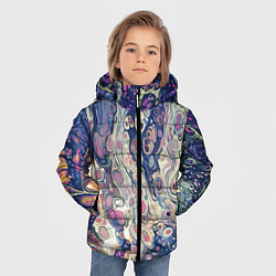 Куртка зимняя для мальчика Не смешавшиеся краски abstract pattern, цвет: 3D-красный — фото 2