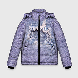 Куртка зимняя для мальчика Hole in jeans - Rag, цвет: 3D-светло-серый