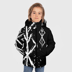 Куртка зимняя для мальчика КЛЕЙМО ЖЕРТВЫ - БЕРСЕРК, цвет: 3D-светло-серый — фото 2