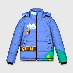Куртка зимняя для мальчика Марио дизайн, цвет: 3D-светло-серый