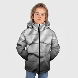 Куртка зимняя для мальчика Мятая бумага Текстура Crumpled Paper Texture, цвет: 3D-красный — фото 2