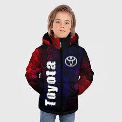 Куртка зимняя для мальчика ТОЙОТА Toyota Графика, цвет: 3D-черный — фото 2