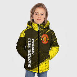 Куртка зимняя для мальчика MANCHESTER UNITED Football - Краска, цвет: 3D-черный — фото 2