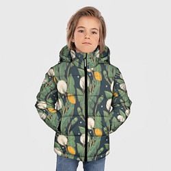 Куртка зимняя для мальчика Цветение одуванчиков, цвет: 3D-красный — фото 2
