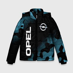 Куртка зимняя для мальчика ОПЕЛЬ - Милитари, цвет: 3D-черный