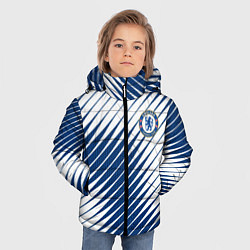 Куртка зимняя для мальчика Маленькое лого ЧЕЛСИ АБСТРАКЦИЯ, цвет: 3D-черный — фото 2