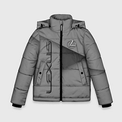 Куртка зимняя для мальчика Lexus - серая абстракция, цвет: 3D-светло-серый