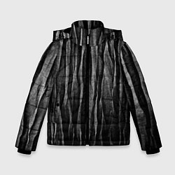 Куртка зимняя для мальчика Полосы чорные серые роизвольные random black strip, цвет: 3D-красный