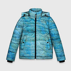 Куртка зимняя для мальчика Abstract pattern Waves Абстрактный паттерн Волны, цвет: 3D-черный