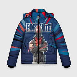 Куртка зимняя для мальчика Fortnite Герой асфальта Burnout Video game, цвет: 3D-светло-серый