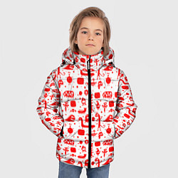 Куртка зимняя для мальчика RED MONSTERS, цвет: 3D-красный — фото 2