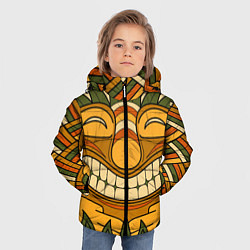 Куртка зимняя для мальчика Polynesian tiki LUCKY, цвет: 3D-светло-серый — фото 2