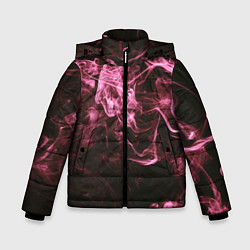 Куртка зимняя для мальчика Неоновые пары дыма - Розовый, цвет: 3D-красный