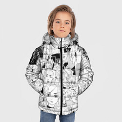 Куртка зимняя для мальчика Tokyo Revengers паттерн, цвет: 3D-черный — фото 2