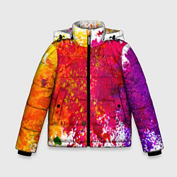 Куртка зимняя для мальчика Красочный BOOM, цвет: 3D-красный