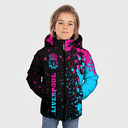 Куртка зимняя для мальчика Liverpool Neon Gradient, цвет: 3D-черный — фото 2