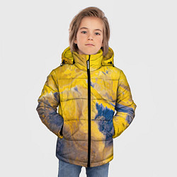 Куртка зимняя для мальчика Пожар Красок, цвет: 3D-черный — фото 2