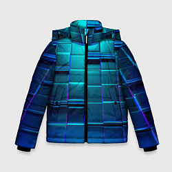 Куртка зимняя для мальчика BLUE SQUARES, цвет: 3D-светло-серый