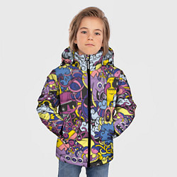 Куртка зимняя для мальчика Монстры-такие монстры, цвет: 3D-черный — фото 2