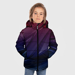 Куртка зимняя для мальчика Geometry violet dark, цвет: 3D-светло-серый — фото 2
