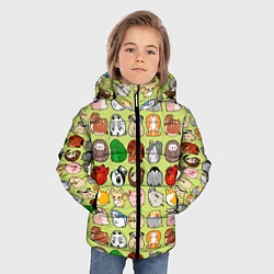 Куртка зимняя для мальчика Childrens pictures with animals, цвет: 3D-светло-серый — фото 2