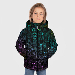 Куртка зимняя для мальчика Персонажи из разных игр неон, цвет: 3D-красный — фото 2