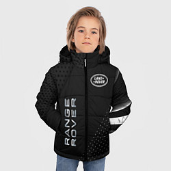 Куртка зимняя для мальчика Land rover Абстракция, цвет: 3D-черный — фото 2